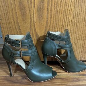 MICHAEL Michael Kors Olive Green Strappy Heels